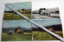 4 Foto MAN Dieselschlepper Traktor Speiser H&auml;cksler ca 1960 Original