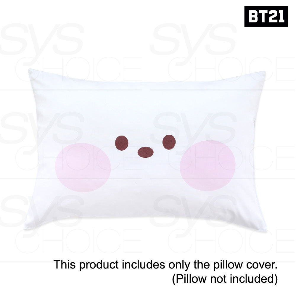 BTS BT21 Official Authentic Goods minini Face Pillow Cover +