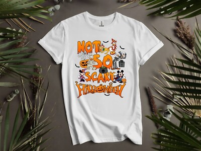 Halloween Not So Scary Mickey Friend T-Shirt T Shirt Herren Damen Unisex Tshirt I30