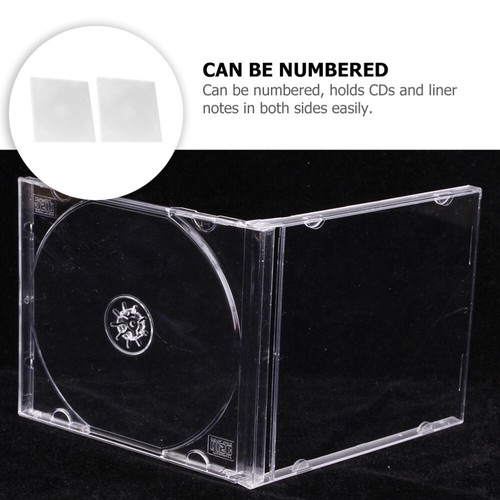 10 Pcs Plastic Jewel Case Standard Jewel Cases Disc Storage Bag Clear Jewel Case - Afbeelding 5 van 12