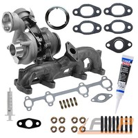 ABGAS-TURBO-LADER +Montagesatz Dichtsatz FÜR Skoda Superb 3T 1.9 TDI BXE 08-10