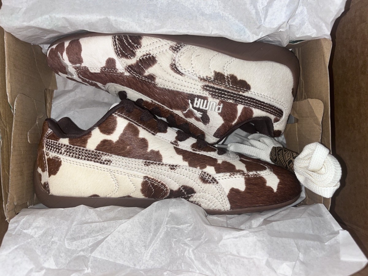PUMA Speedcat Cow Print Women's 40614101 Size 7W/ 4.5UK/ 37.5EU