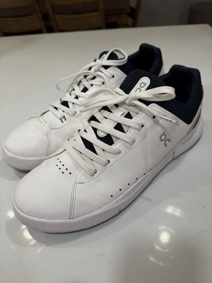 On Cloud The Rodger Advantage Men s Size 12 1/2 White/Navy Sneakers