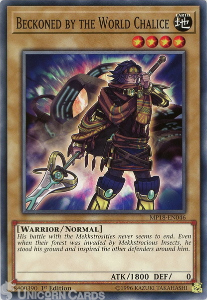 MP18-EN046 Beckoned by the World Chalice Common 1st Edition Mint Yu-Gi-Oh! Card