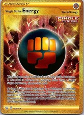 Single Strike Energy 183/163 Secret Rare Battle Styles Pokemon Holo Near Mint
