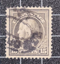 Scott 418 15 Cents Franklin Used PSE Cert Grade 90J SCV $85.00