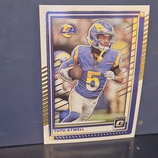 2025 Panini Donruss Optic Base Set Tutu Atwell #136 Los Angeles Rams NFL Card