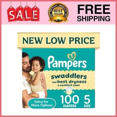 Pampers Swaddlers Diapers, Size 5, 100 Count