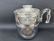 Vintage Pyrex Percolator Complete 9 Cup Glass...