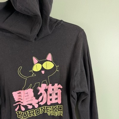 VTG 2003 Trigun Kuroneko Black Cat Anime Hooded Cotton Full Zip