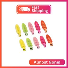 Cptots 10 Pcs Creaseless No Crease No Bend Flat Hair Clips For Styling Non Slip