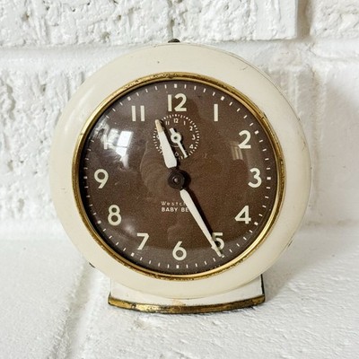 Vintage 1950s Westclox Baby Ben Ben Wind Up Alarm Clock WORKING Condition