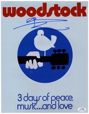 Woodstock Pete Townshend Signed Autographed 11x14 Photo WHO ACOA