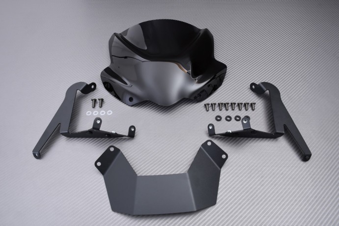 Bulle polycarbonate fumé clair Triumph Street Triple 765 RS anti-vibrations