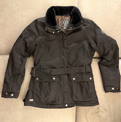 Regatta Great Outdoors Men's Black Parka Jacket M Belted Zip/Button Point Collar