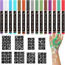 Temporary Tattoo Markers for Skin 15 Body Marker 94 Tattoo Stencils for Kids an