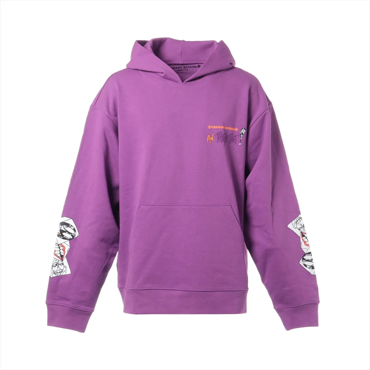 Chrome Hearts パープル　マッティボーイ　フード付きパーカー Chrome Hearts Matty Boy Hoodie Cotton size XL Purple PPO I WANT