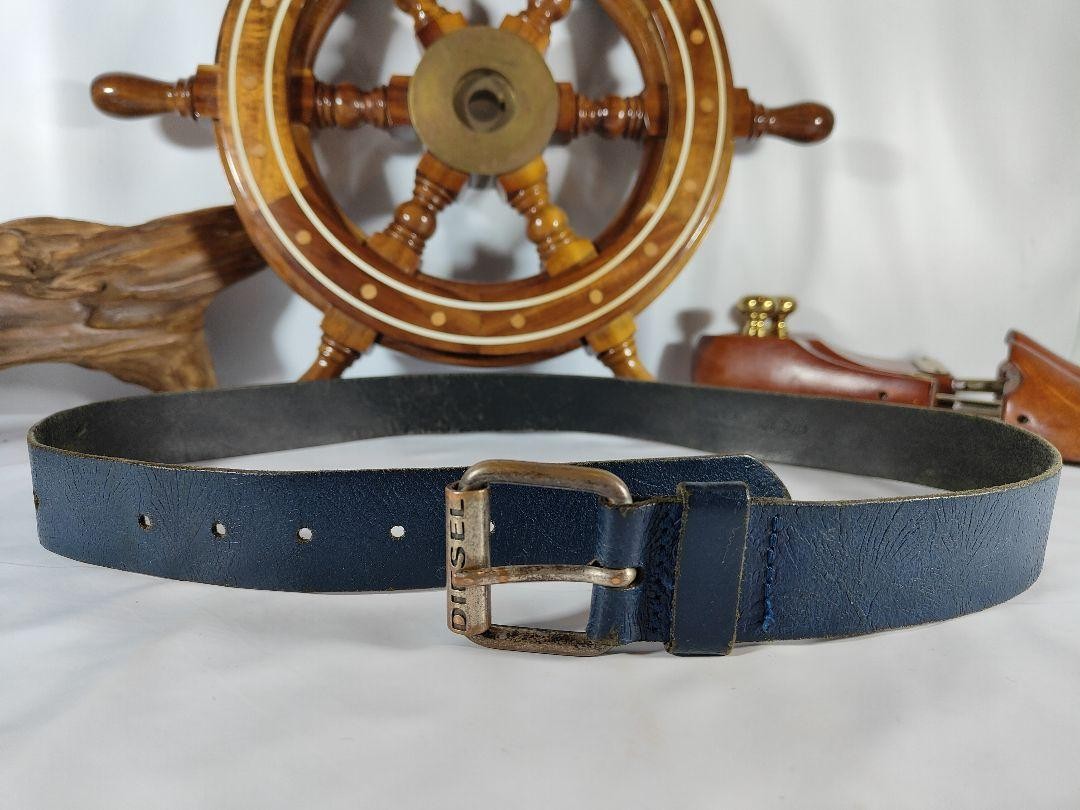 diesel vintage belt ディーゼル　ベルト　イタリア製　本革 Vintage Diesel Men Italian Leather Belt Genuine Leather