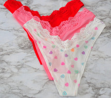 Skims 2683 Fits Everybody Lace Dipped Thong 3-Pack Panties US Size XL