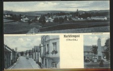 Marktleugast Denkmal Markt ungelaufen ca. 1910