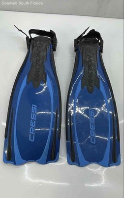 Cressi Unisex Blue & Black Reaction Water Sports Scuba Fins Size L Cressi Unisex Blue & Black Reaction Water Sports Scuba Fins Size L