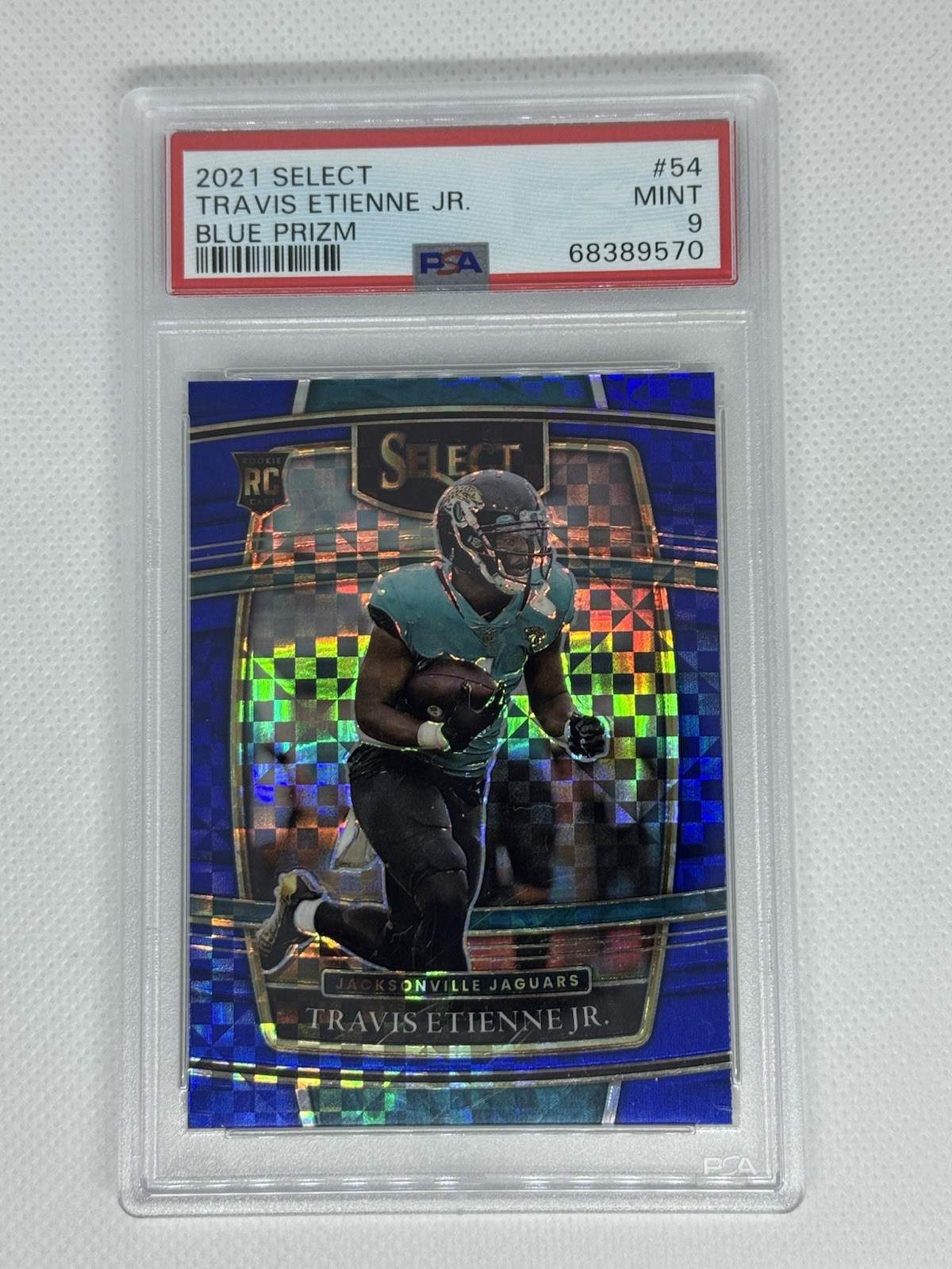 2021 Panini Select - Concourse Travis Etienne #54 Blue Prizm /199 (RC)