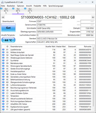 FESTPLATTE SEAGATE BARRACUDA 1TB ST1000DM003 7200U/min 64MB SATA III 3.5'' Zoll