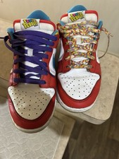 Size 8.5 - Nike Dunk Low x LeBron James x Fruity Pebbles Red