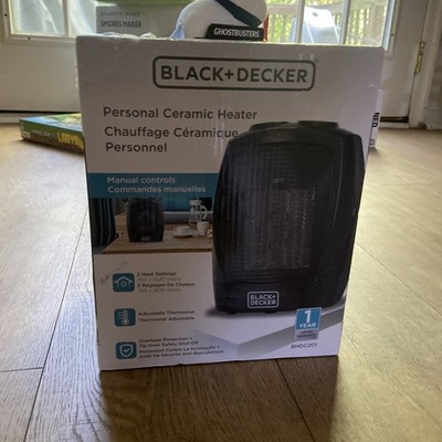 Black+Decker 1,500-Watt Electric Personal Ceramic Space Heater BHDC201 New