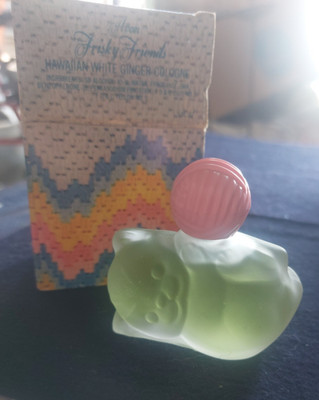 Avon Frisky Friends 1 fl oz Hawaiian White Ginger Cologne Splash (new with box)