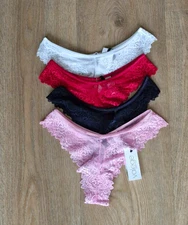 Valege Lace Tanga Briefs Knickers Panties Style Dahalia Assorted Colours & Size