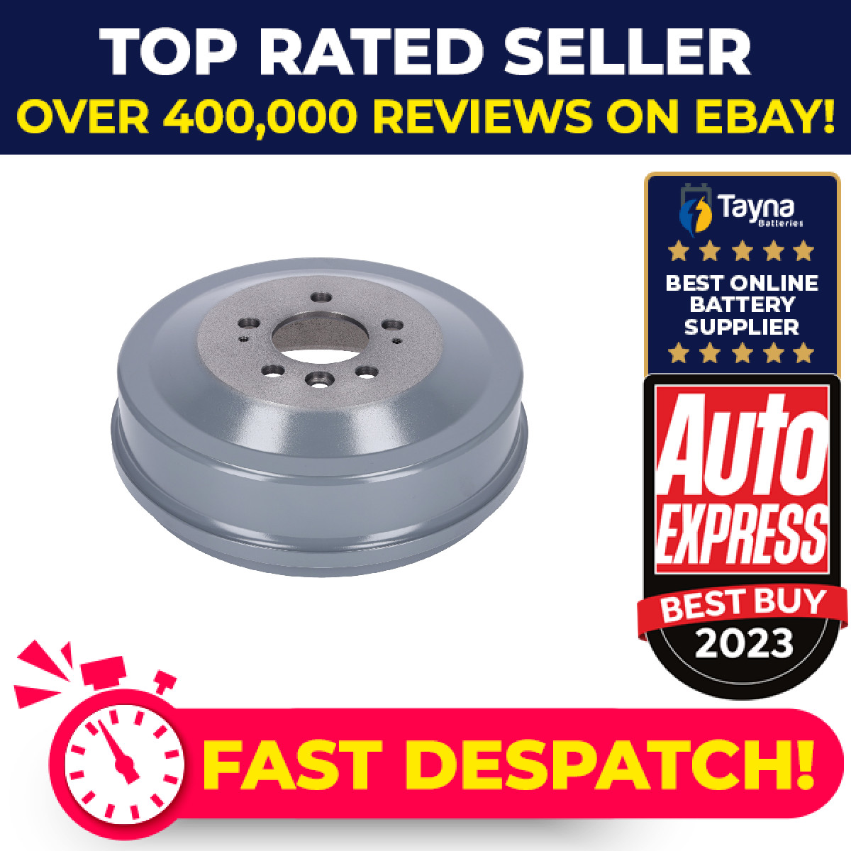 Brake Drum Rear 295mm ADBP470028 Blue Print 2H0609617 Genuine Quality Guaranteed