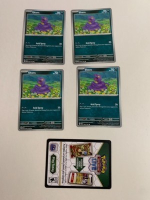 EKANS 023 /165 - Pokemon Scarlet & Violet 151 -  NM / UNPLAYED + Code CARD