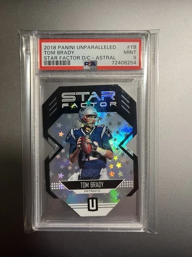 Tom Brady PSA 9 MINT Unparalleled Astral Die Cut Holo #’D 150/200