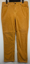 Talbots Corduroy Pants - Womens 10P - Golden Brown - High Rise Straight 3980 