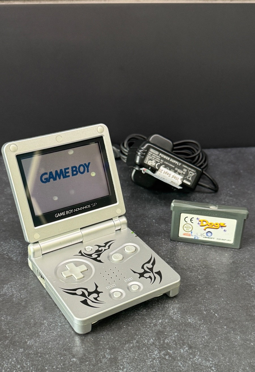 Nintendo Gameboy Advance SP Tribal Edition Console 5x Pokemon Game