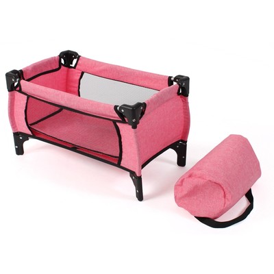 Bayer Chic 2000 Puppen-Reisebett Deluxe Melange pink NEU