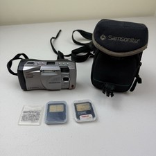Silver Olympus Camedia LCD Digital Camera D-340R SmartMedia Cards And Case