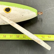 Vieux Leurre Crankbait Vintage Muskie - Tête De Troll Chat Plastique - Rare