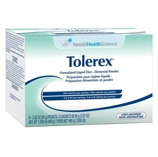 Nestle Tolerex Unflavored Powder 2.82 oz Case Of 10 Boxes / 60 Packets