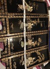 Jade And Black Lacquer Japanese Mini Partition With Hand Carved Geisha — photo 8