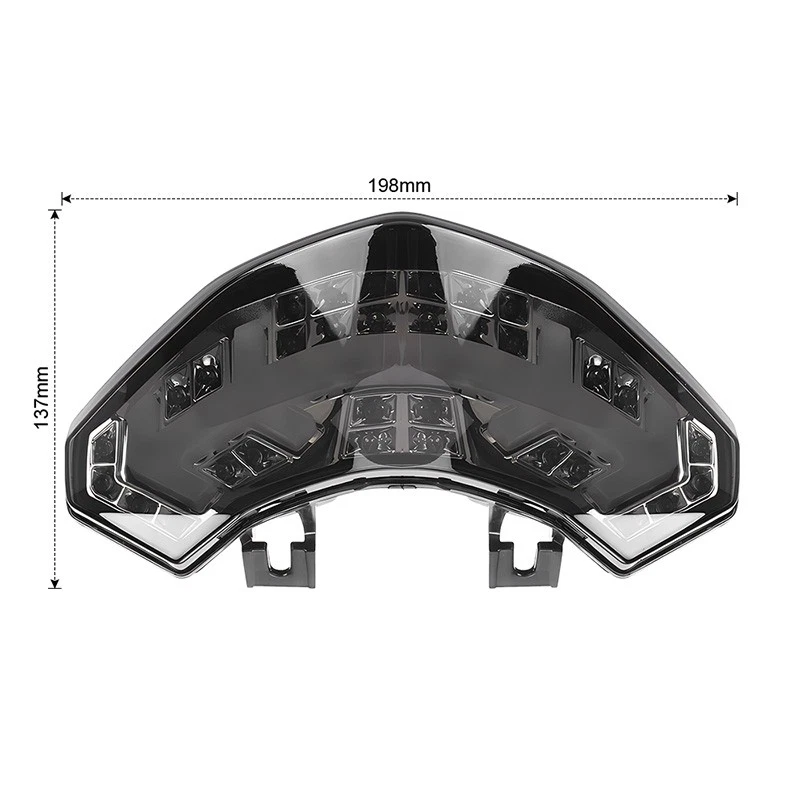 Luz traseira de LED fumaça freio seta para DUCATI Multistrada 1200 1200S 2010-14 - Imagem 2 de 4