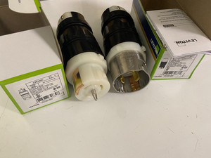 Leviton CS8365C 50 Amp 250v AC 3-phase 3p 4w Twist Lock Connector Plug