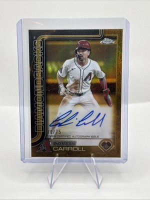 2025 Topps Gilded Collection - Chrome Gold Autographs Corbin Carroll /75