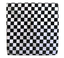 Black and white Checkered Flag Bandana Scarf Head Neck Face Wrap Handkerchief