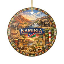 Namibia Ornament  Ceramic Decoration, Travel Souvenir