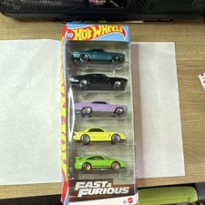 Hot Wheels Fast  Furious 5-Pack Diecast Cars Set Multicolor Unopened Box