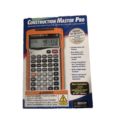 Construction Master Pro 4065 v3.1 Calculator w/ Armadillo Case & Original Box