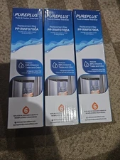 LOT OF  3 Pureplus Replacement Water Filter PP-RWF0700A - 2 sealed 1 unwrapped