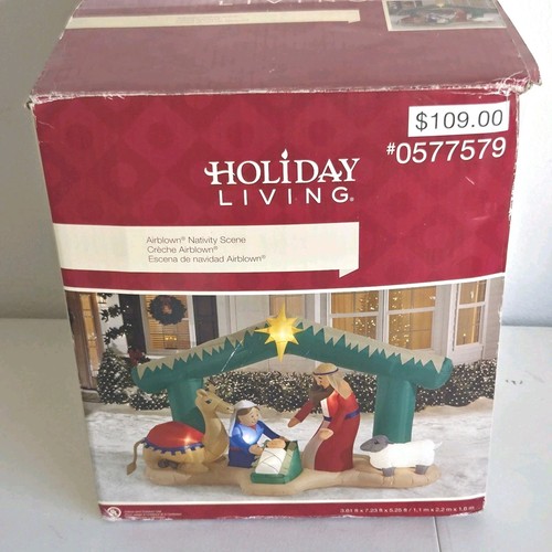 Light Up Christmas Inflatable Nativity Set